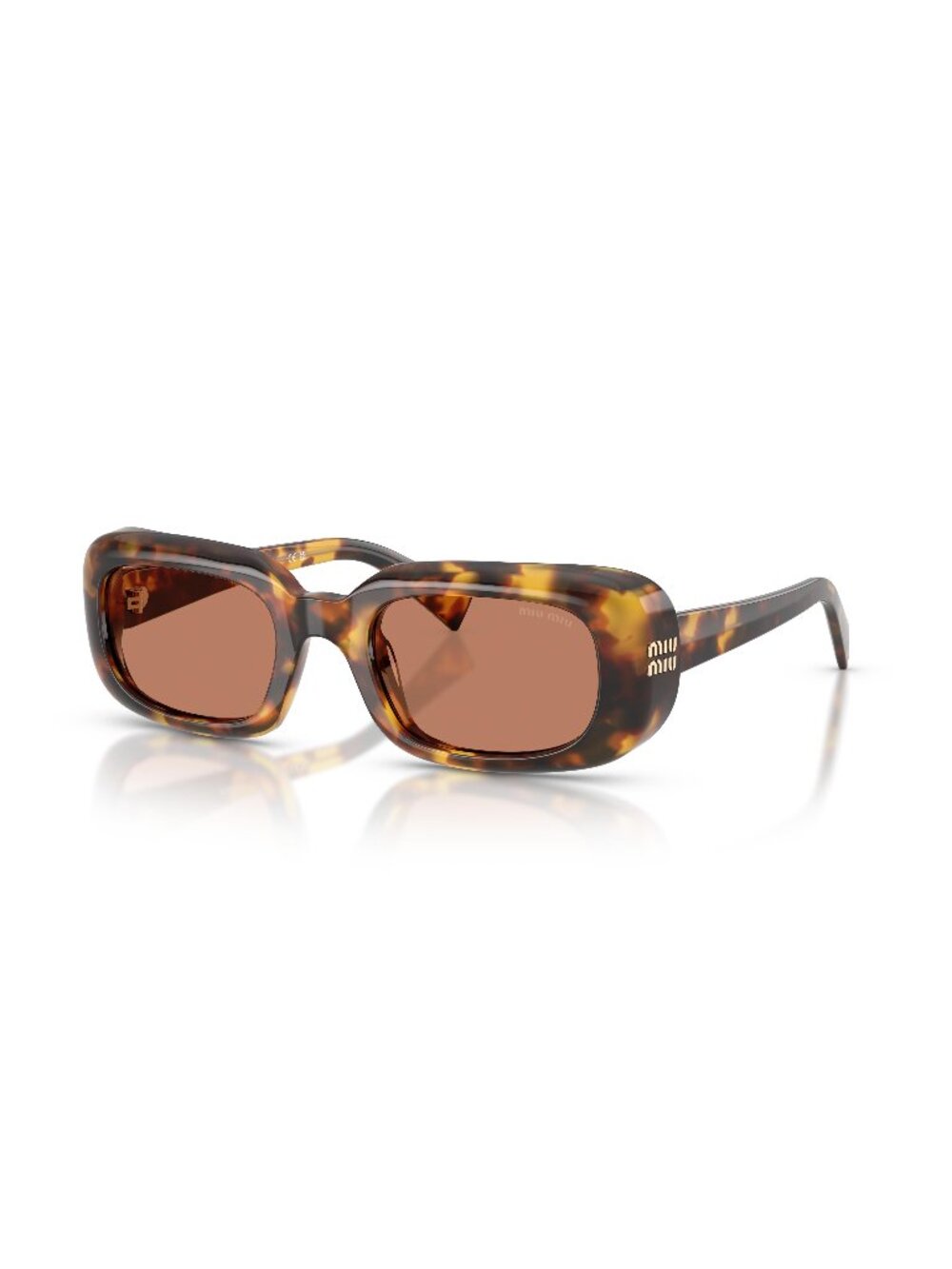 New Miu Miu Women's Sunglasses Havana Brown Lens Acetate Frame MU B13S 14L90Q 52